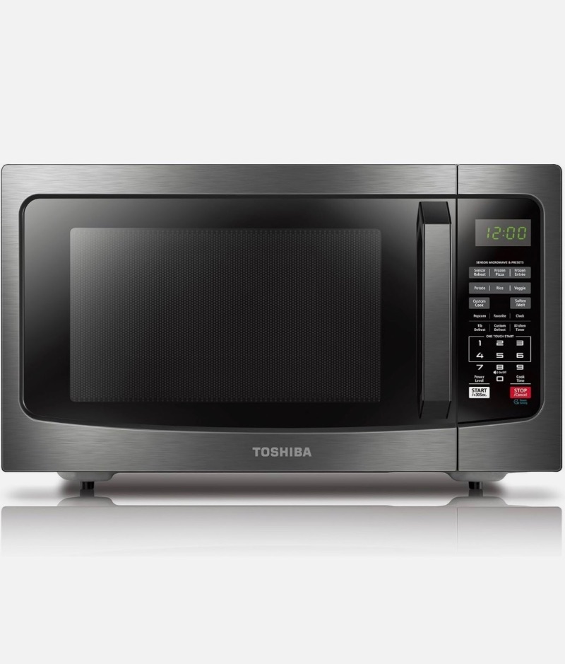 TOSHIBA EM131A5C Countertop Microwa sold for $16 at auction (list price $233)