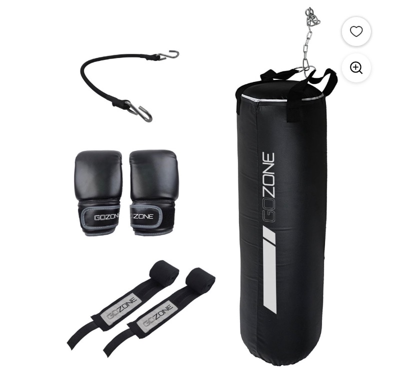 GoZone Heavy Bag Kit - Black/Grey sold price at auction in Canada