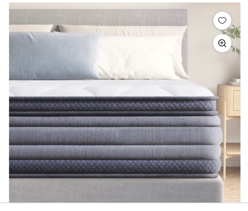 Full Mattress Lecuneey 12" Hybrid sold for $60 at auction (list price $500)