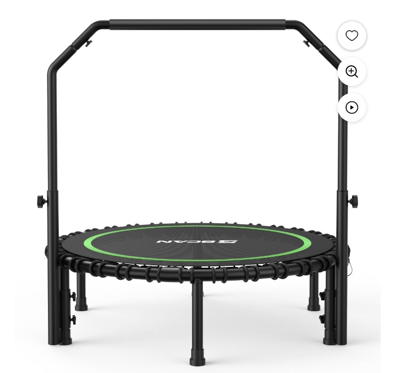 BCAN 450 LBS Foldable Mini Trampoli sold for $40 at auction (list price $350)