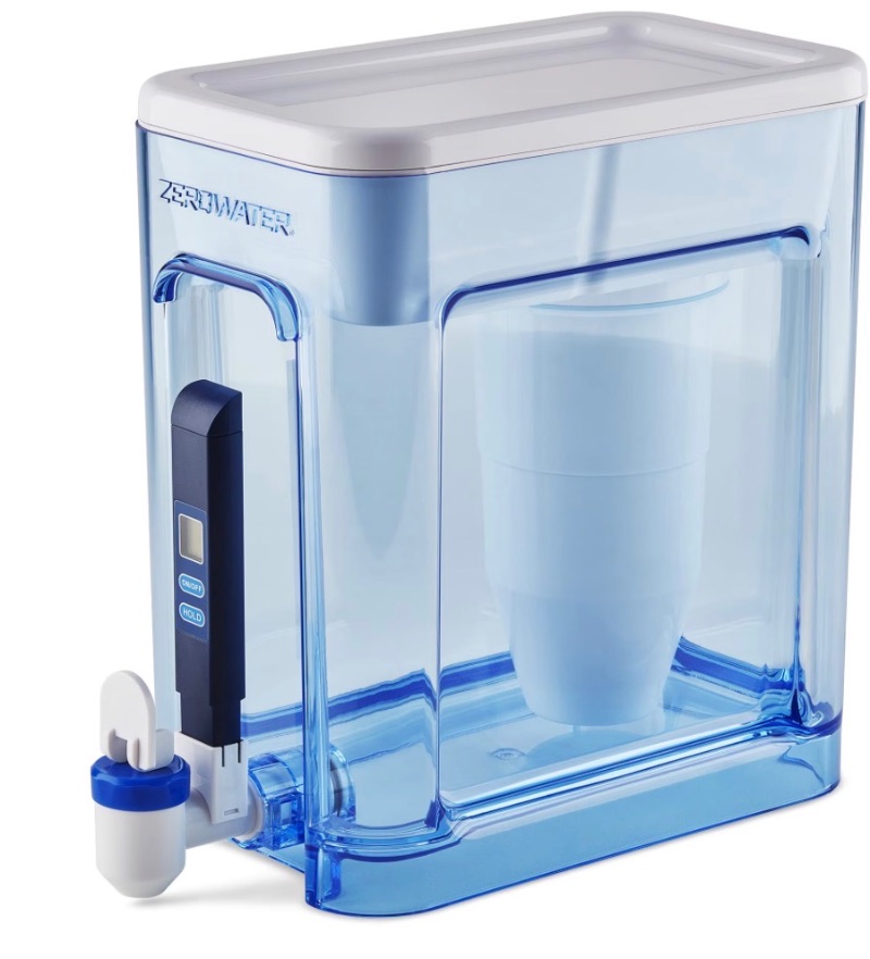 ZeroWater 22-Cup Ready-Read 5-Stage Water Filter Dispenser sold price at auction in Canada