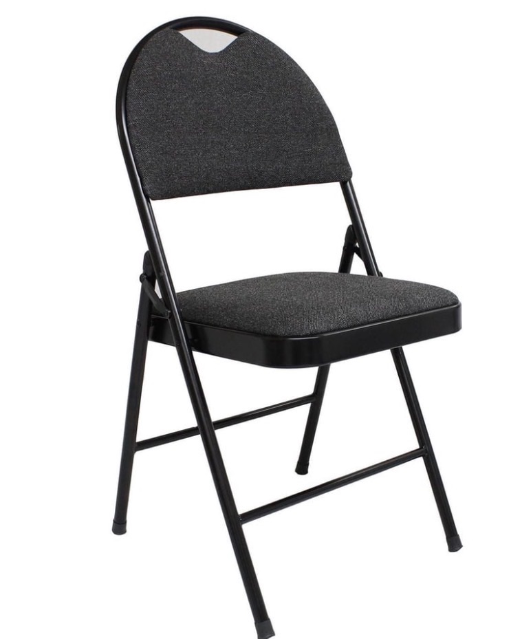 Mainstays Fabric Folding Chair Black 3 pack sold price at auction in Canada