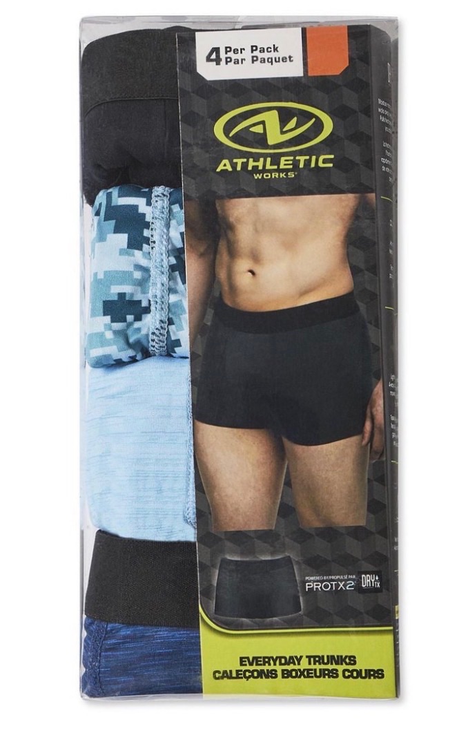 Athletic Works Men's Everyday Stretch Boxer Briefs 4-Pack sold price at auction in Canada