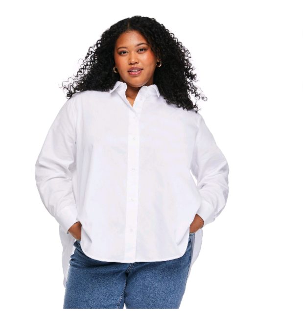 Lane Bryant Women's Plus Button-Up Shirt sold price at auction in Canada
