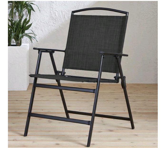 Mainstays Carlington Folding Sling Chair sold price at auction in Canada