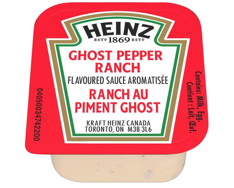 Heinz Ghost Pepper Ranch Dipping Sauce (120 X 25ML) sold price at auction in Canada