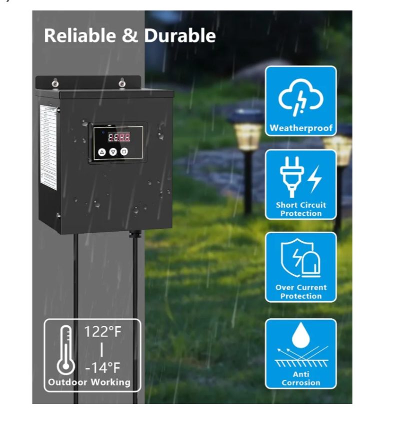 120W Low Voltage Landscape Transformer sold price at auction in Canada