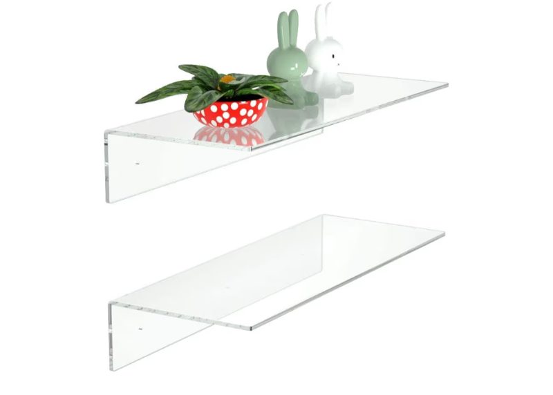 FEMELI 2 PCS 24" Acrylic Floating Shelves sold price at auction in Canada