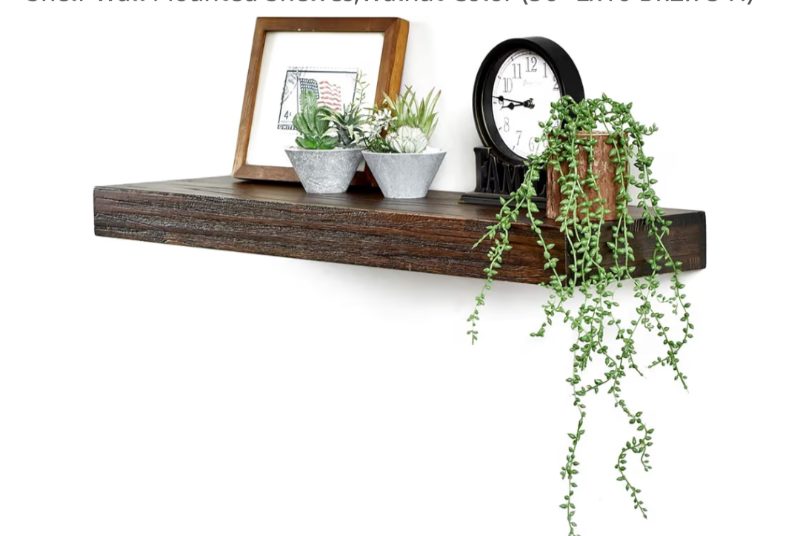 WELLAND Colin 10" Deep Floating Shelves Rustic Wall Shelf sold price at auction in Canada