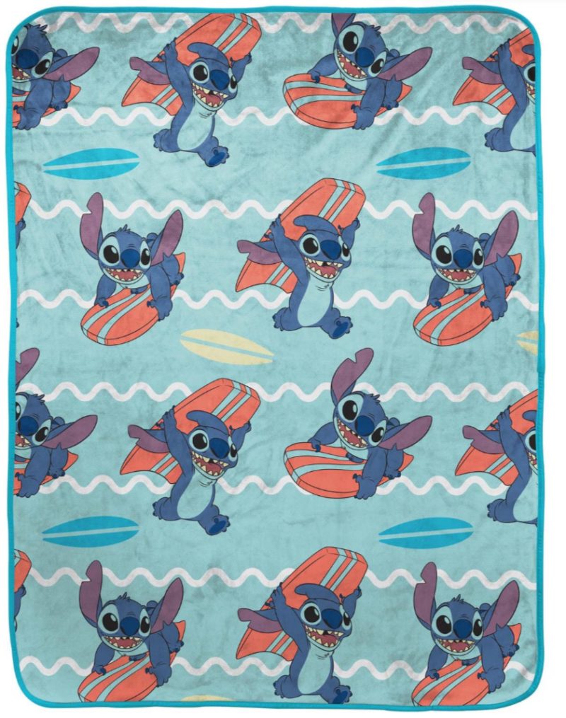 Lilo & Stitch "Surfs up" silk fleece throw 40x50 inches sold price at auction in Canada