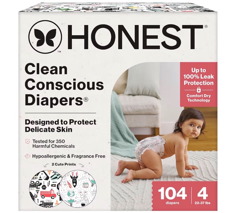 The Honest Company Comfort Dry Disposable Overnight Diapers sold price at auction in Canada