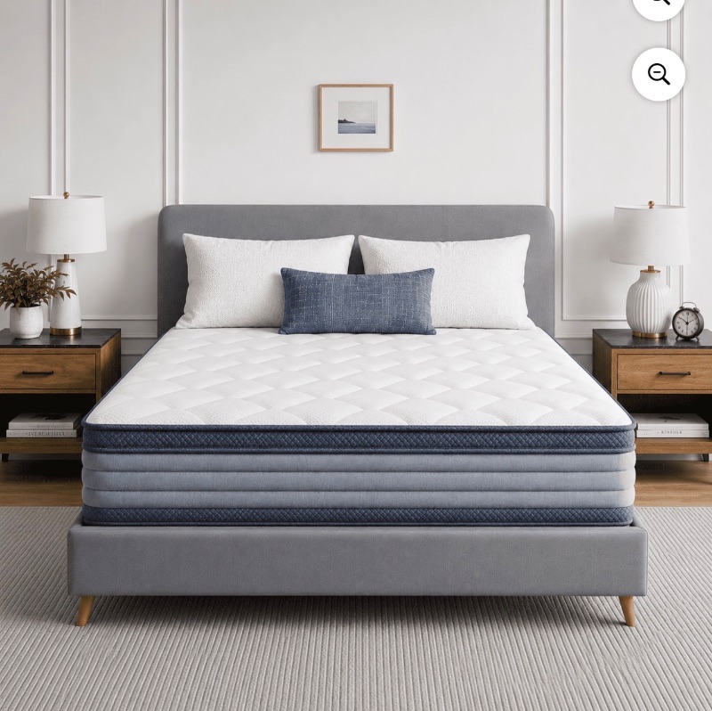 FULL MEDIUM HYBRID BED-IN-A-BOX MAT sold for $90 at auction (list price $430)