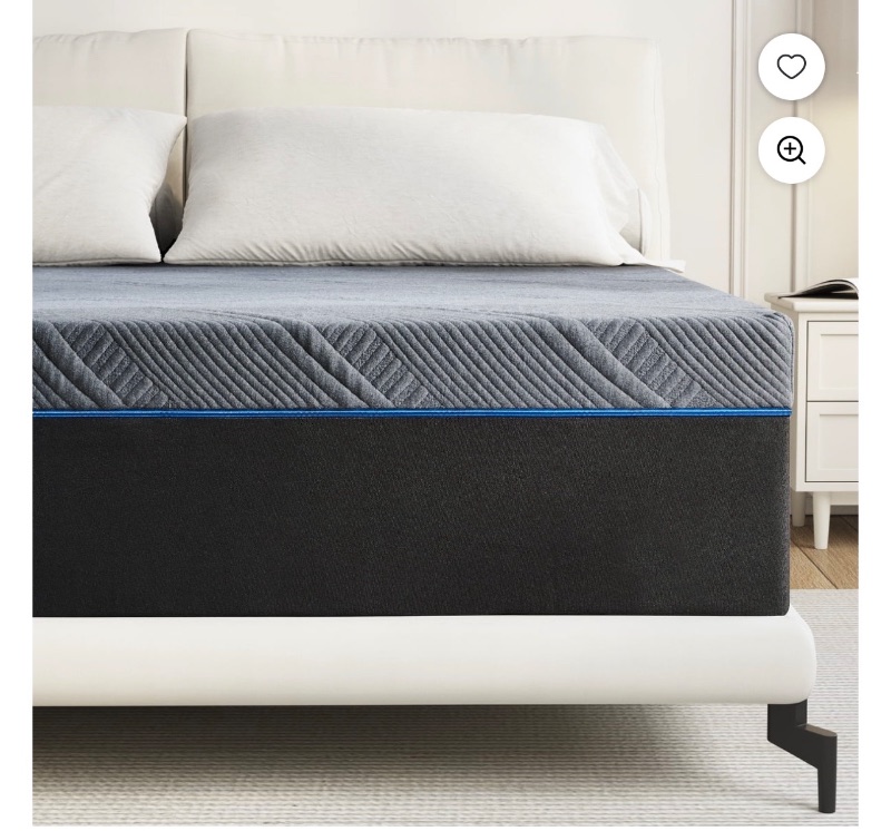 Lecuneey Queen Mattress 12 Inch Ge sold for $180 at auction (list price $590)