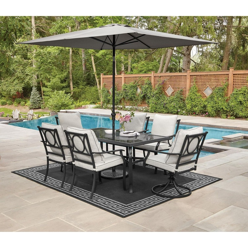 Hometrends Newport 7-Piece Steel O sold for $115 at auction (list price $1,098)