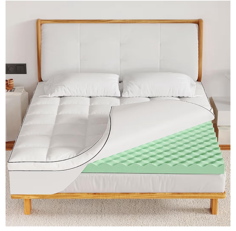 Lazyzizi Memory Foam Mattress Topper King sold price at auction in Canada