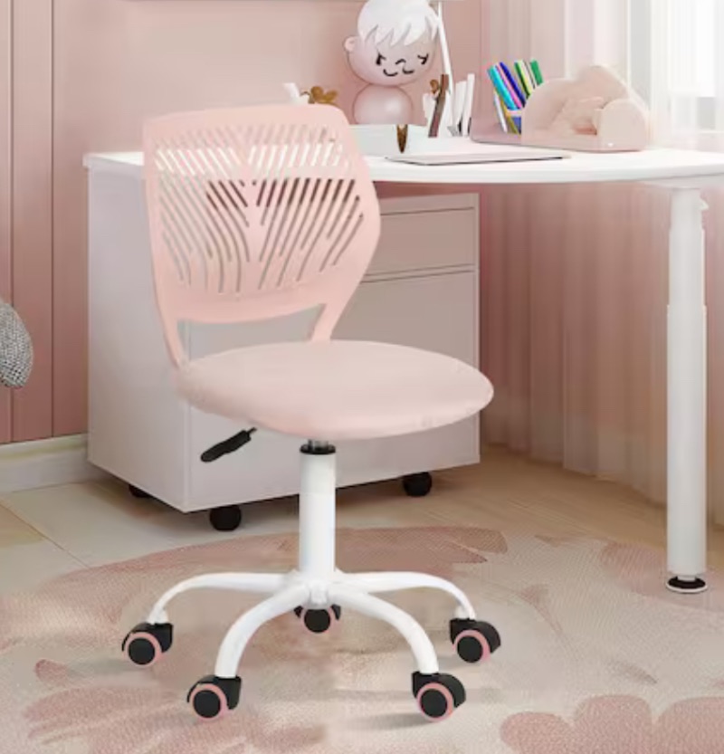 Carnation Mesh Ergonomic Swivel Task Chair in Malmo New Pink sold price at auction in Canada