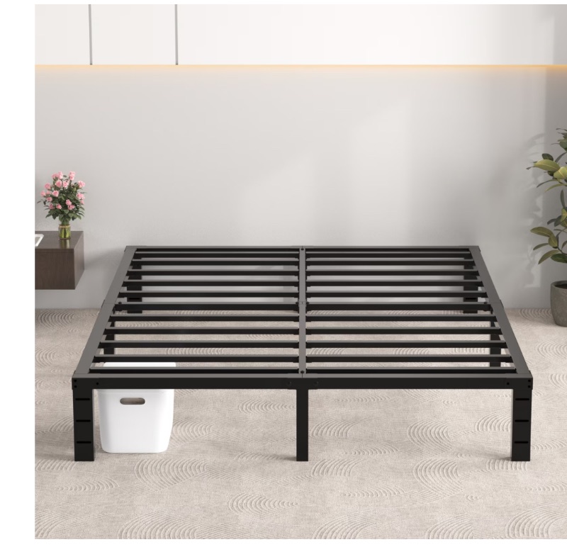 GELBIY Queen Bed Frame, Queen Size Heavy Duty Metal Platform sold price at auction in Canada