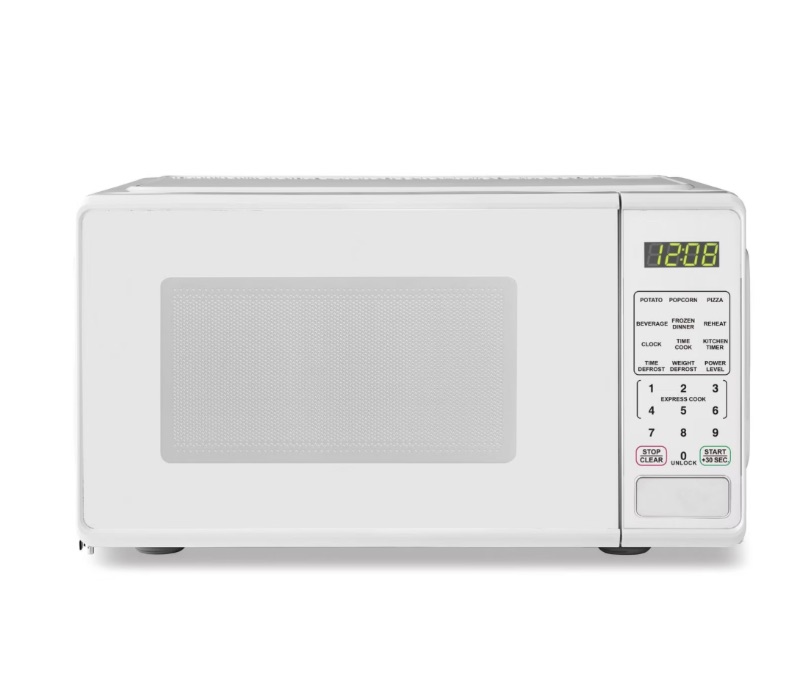 Mainstays 0.7 Cu ft Countertop Microwave Oven, 700 Watts sold price at auction in Canada