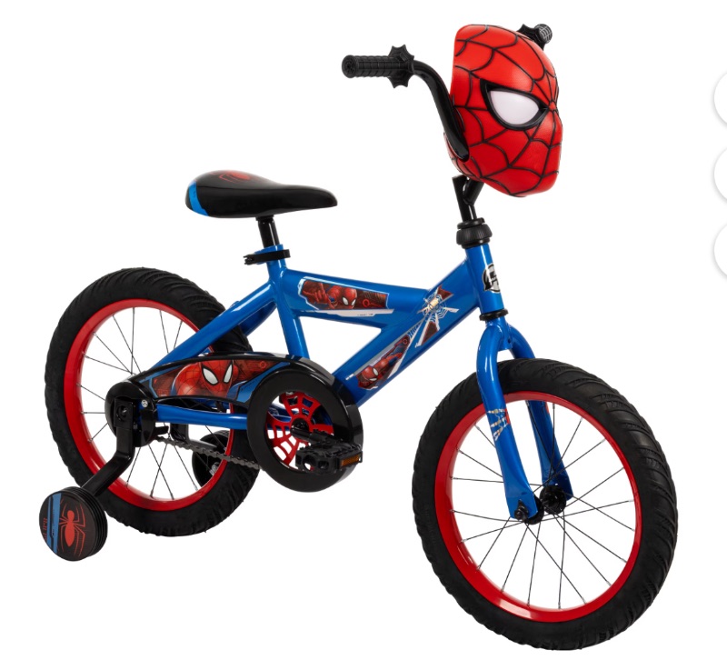Huffy 16-inch Spider-Man Bike for Boys with Training Wheels sold price at auction in Canada