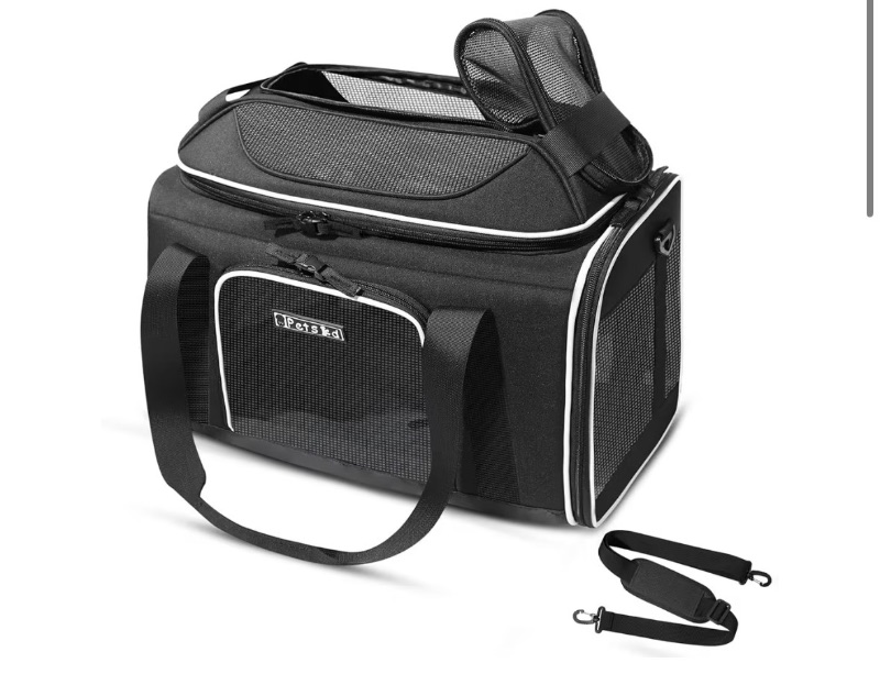Petskd Top-Expandable Pet Carrier with Wheels 18x13x9.5 sold price at auction in Canada