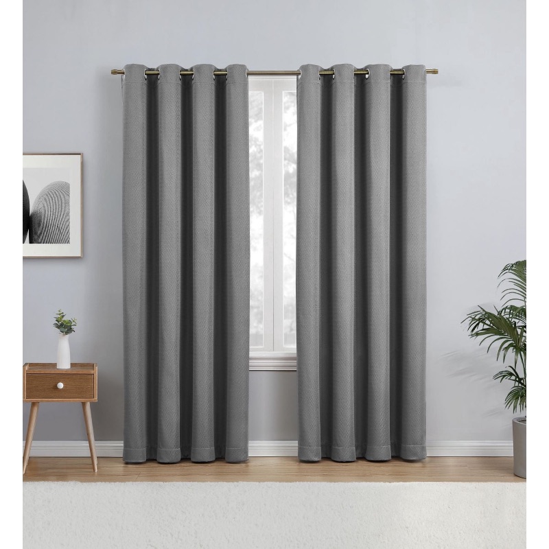 Eclipse Heath 84" Grommet Blackout Window Curtains Pane sold price at auction in Canada