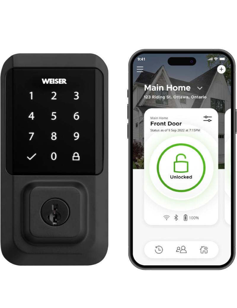Weiser Halo Matte Black WiFi Smart Lock sold price at auction in Canada