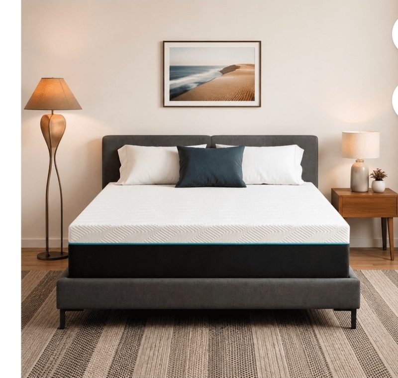 Full Mattress, Lecuneey 12" Gel Memory Foam Mattress with sold price at auction in Canada