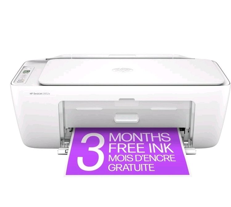 HP DeskJet 2852e All In One Printer, White sold price at auction in Canada