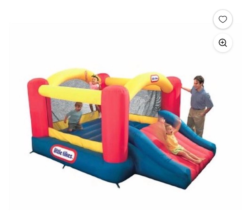 Little Tikes Jump 'n Slide Bouncer sold for $50 at auction (list price $380)