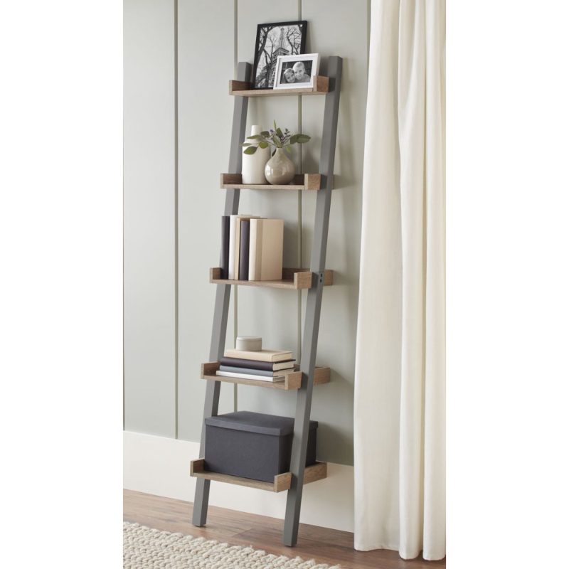 Hometrends Bedford 5 Shelf Narrow Leaning Bookcase sold price at auction in Canada