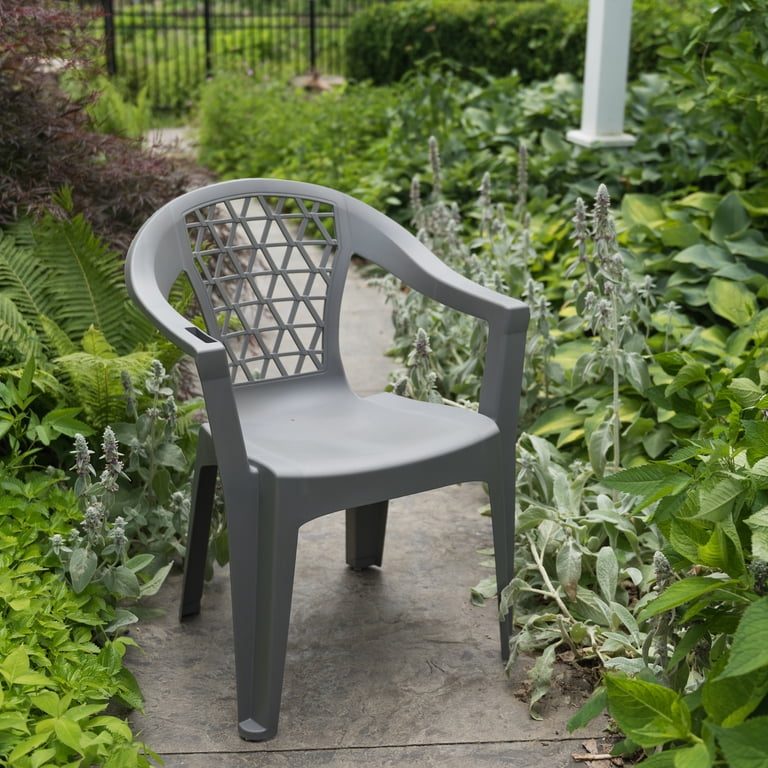 Adams Penza Outdoor Resin Stack Chair with Phone Holder sold price at auction in Canada