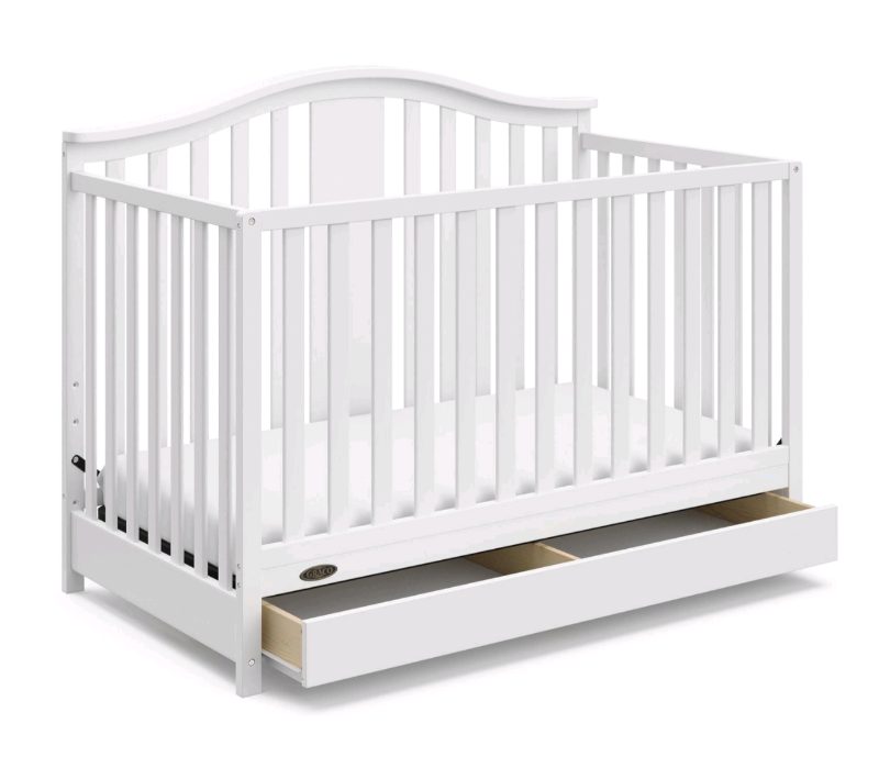 Graco Solano 4-in-1 Convertible Crib with Drawer sold price at auction in Canada