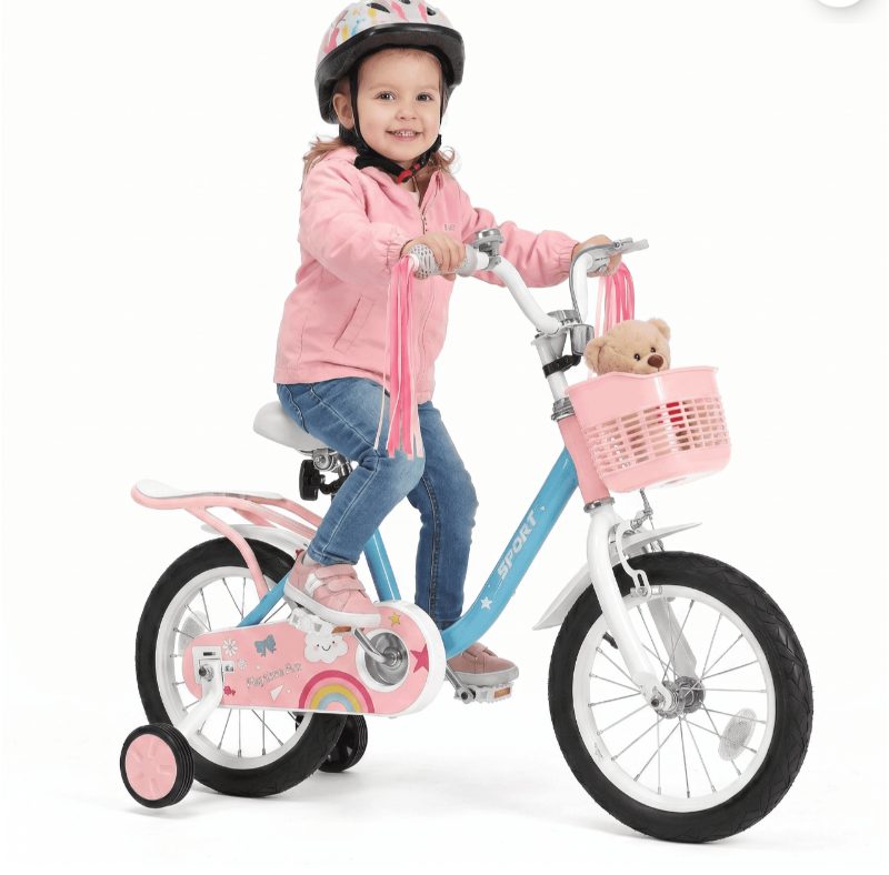 Naipo 14inch Kids Bike for 3-6 Years Old Kids with Training sold price at auction in Canada