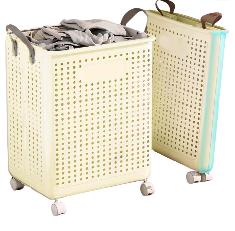 Foldable Rolling Laundry Basket sold price at auction in Canada