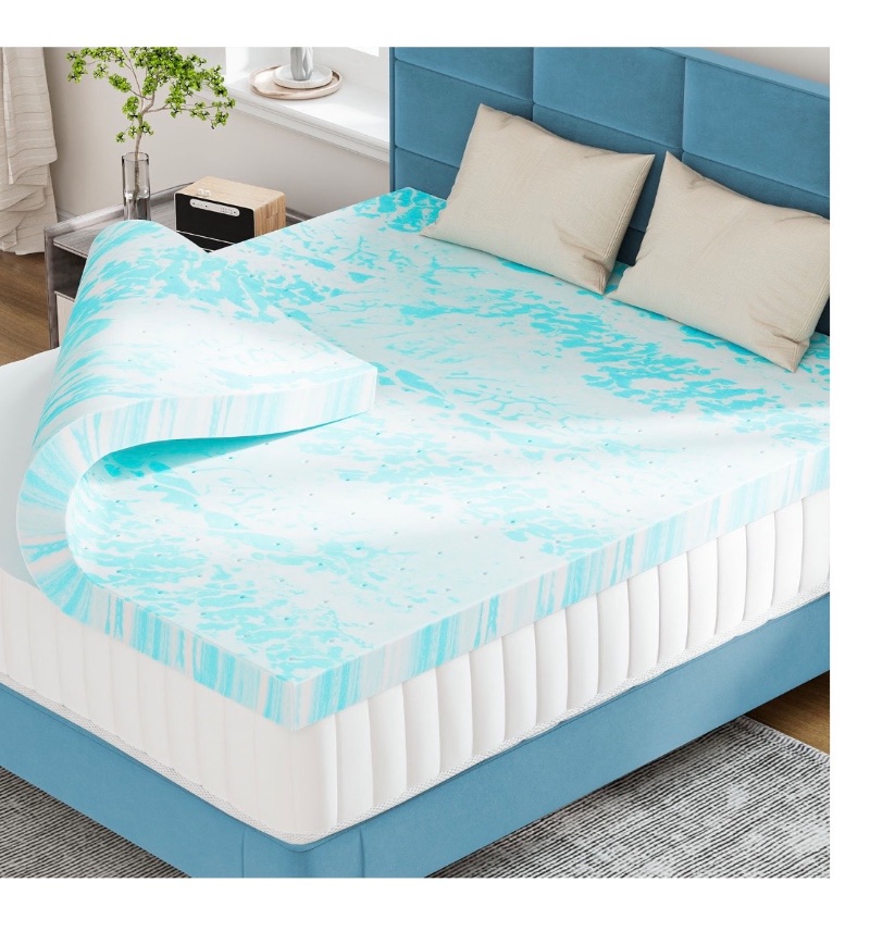 EDX TwinXL Size Memory Foam Mattress Toppers sold price at auction in Canada