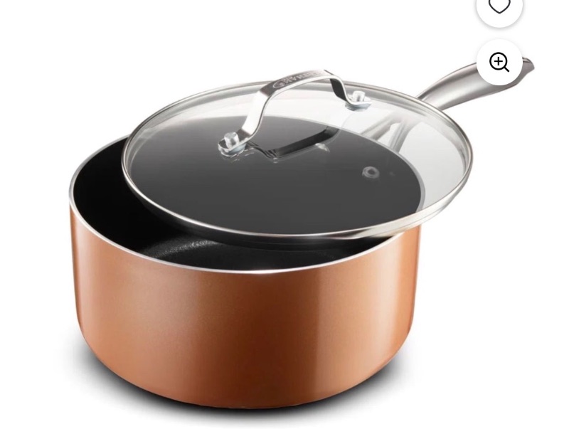 Gotham Steel Copper Cast Textured 2.5 Quart Nonstick Sauce sold price at auction in Canada