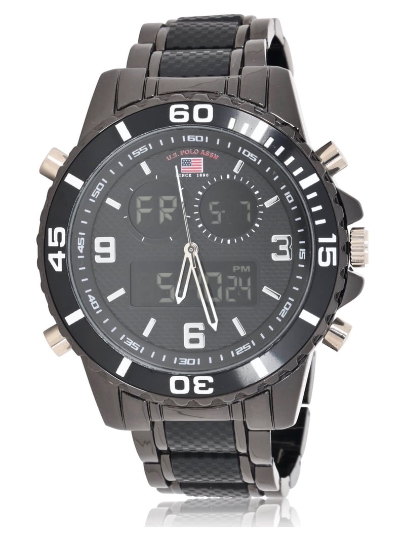 U.S. Polo Assn. Adult Male Watch Analog and Digital in Black sold price at auction in Canada