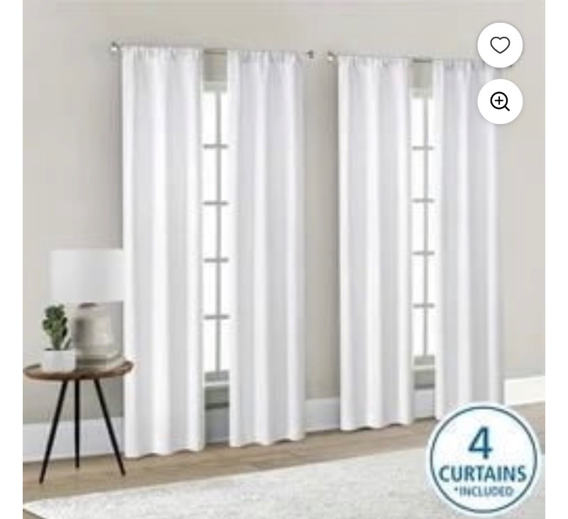 Mainstays 4 of a Kind Blackout Window Curtains Panels sold price at auction in Canada