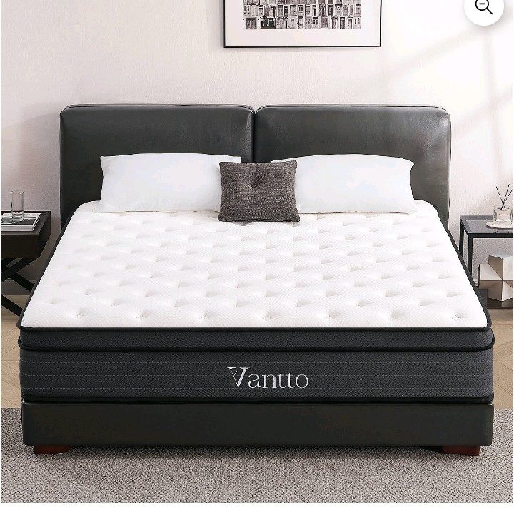 Vantto Queen Mattress, 10 Inch Memory Foam Hybrid Mattress sold price at auction in Canada