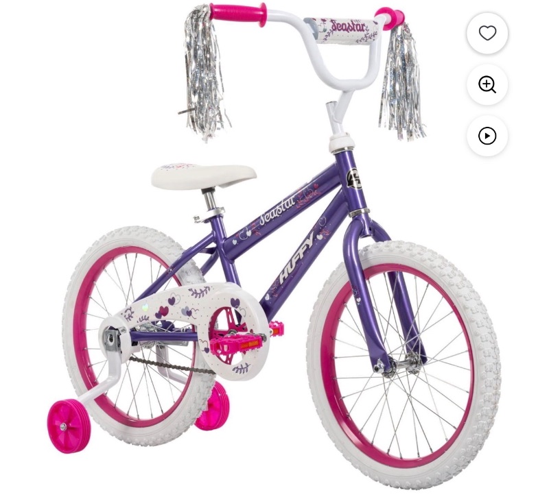 Huffy Sea Star 18-inch Girls’ Bike with Training Wheels sold price at auction in Canada