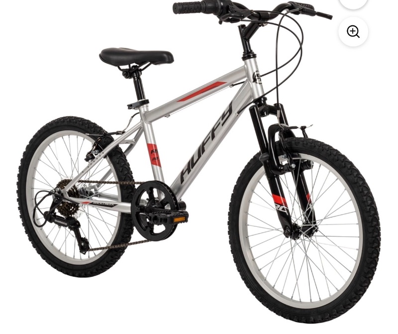 Huffy Rock Creek 20-inch Boys' 6-speed Mountain Bike, Grey sold price at auction in Canada