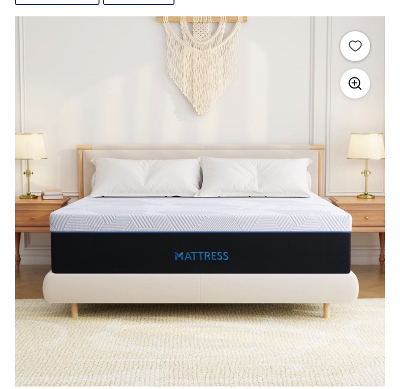 Queen Mattress, GELBIY 10 inch Gel Memory Foam Mattress with sold price at auction in Canada