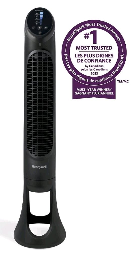 Honeywell HYF260BC QuietSet® 5 Whole Room 40" Tower Fan WITH sold price at auction in Canada