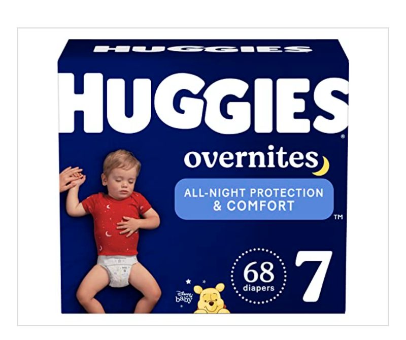 Huggies Overnites Nighttime Baby Diapers Size 7 (41+ Lbs) 68 sold price at auction in Canada