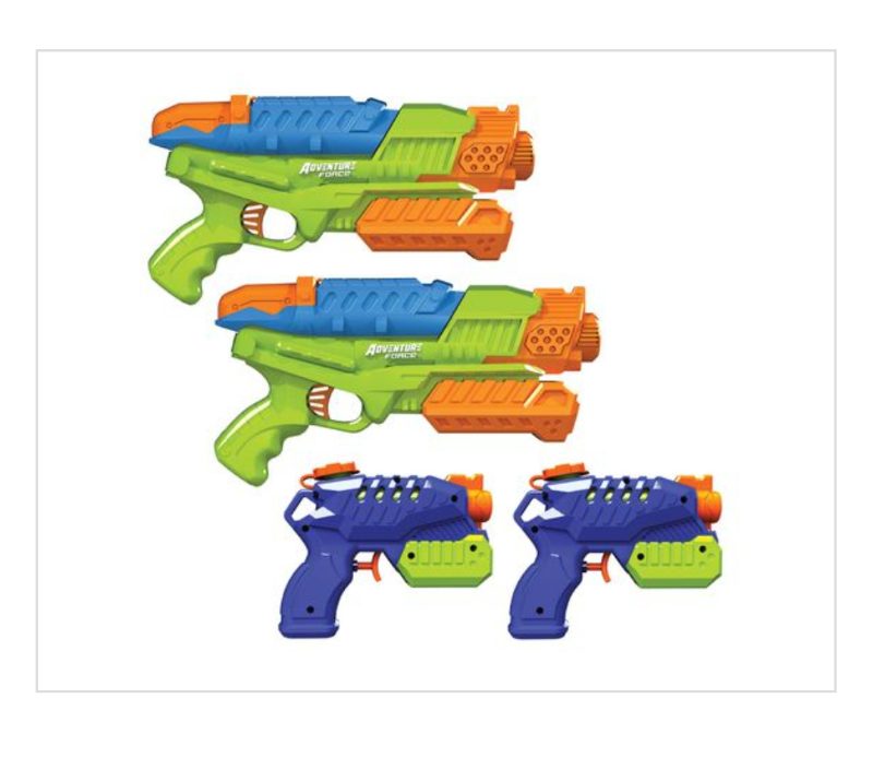 Adventure force aqua squad 4 pack water blaster value set sold price at auction in Canada