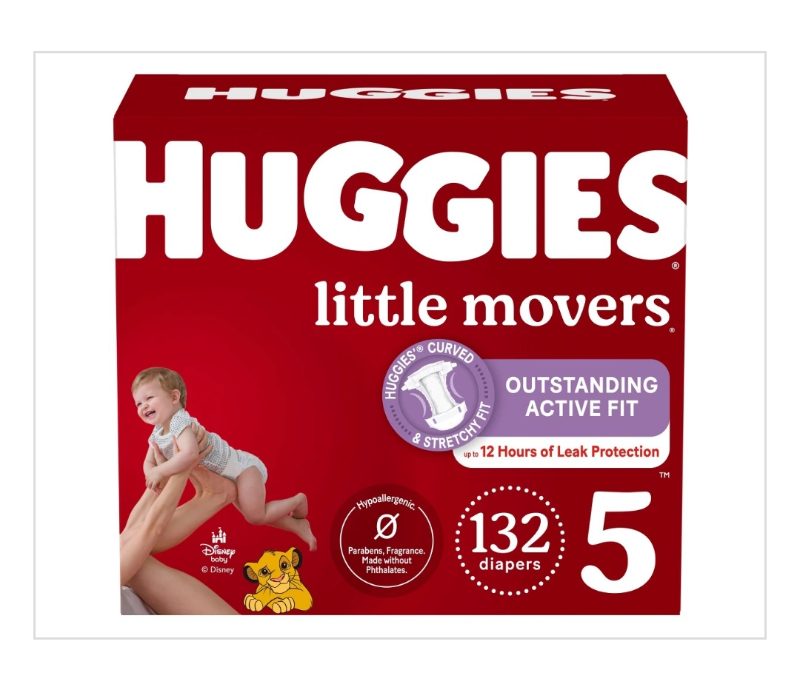 Huggies Little Movers Baby Diapers, Size 4, Mega Colossal sold price at auction in Canada