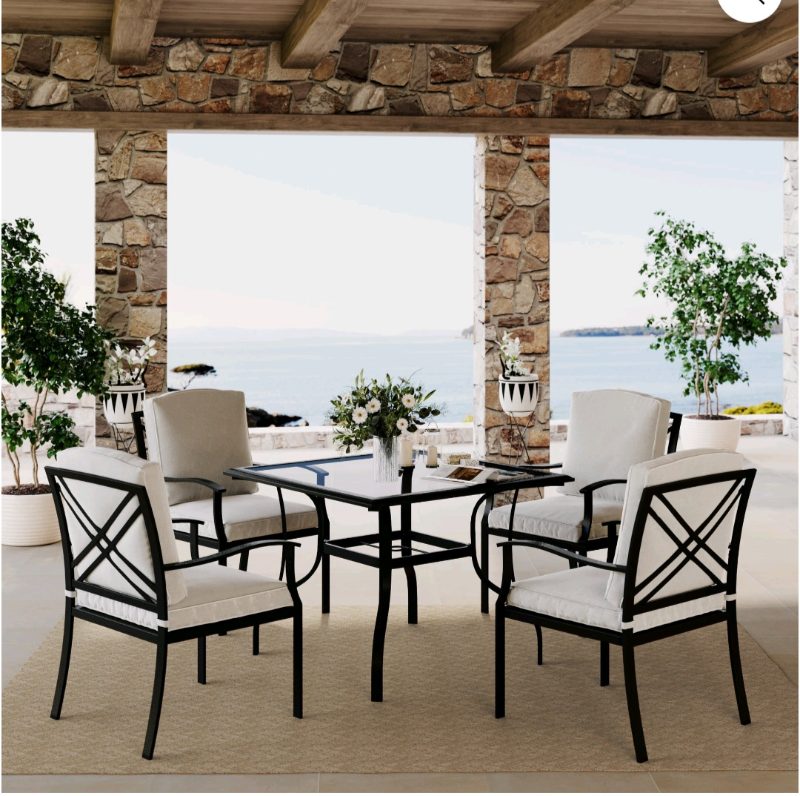 Mainstays Montclair 5-Piece Outdoor Dining Set with sold price at auction in Canada