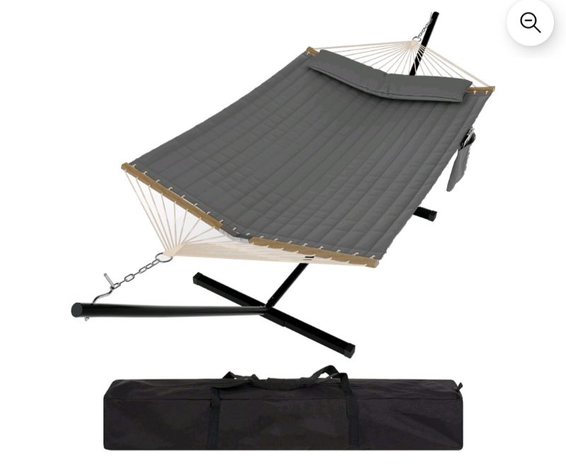 Garvee Steel Frame 2-Person Hammock sold for $25 at auction (list price $448)