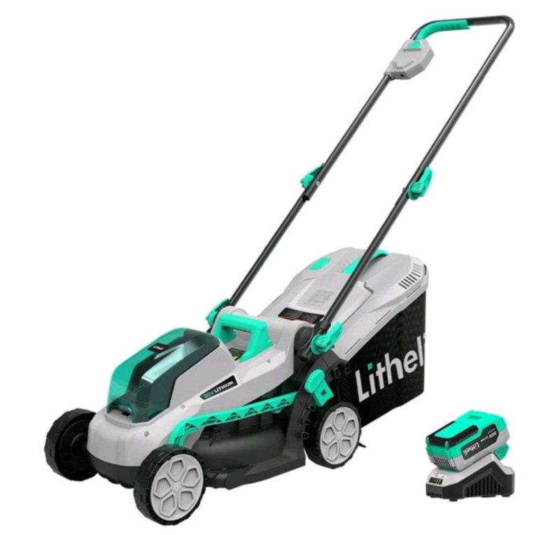 Litheli 20V 13" Cordless Lawn Mower sold for $65 at auction (list price $499)