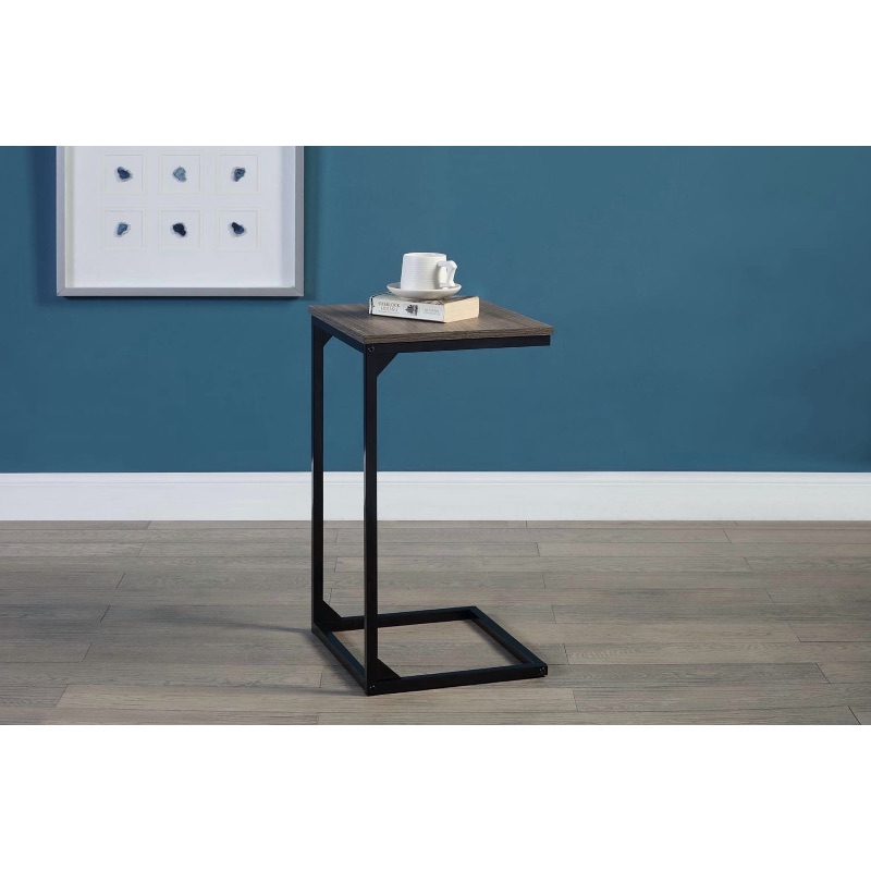 Hometrends C Side Table, Rustic Oak/Black (2pcs) sold price at auction in Canada